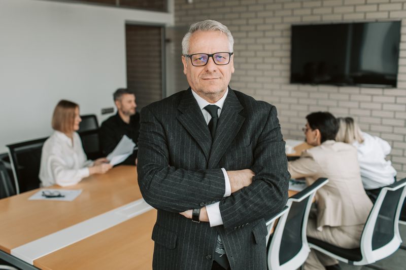 Portrait of James K., CEO